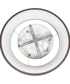 GLOBOSTAR® SALEM 61244 Μοντέρνο Κρεμαστό Φωτιστικό Οροφής LED 75W 8625lm 120° AC 220-240V IP20 Ρυθμιζόμενο Λευκό CCT με Χειριστήριο από 2700K έως 6000K Dimmable - Lumileds SMD Chip - Χάλκινο & Καφέ - Μ45 x Π45 x Υ7cm - 3 Χρόνια Εγγύηση 18 61244 new 7