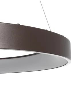 GLOBOSTAR® SALEM 61248 Μοντέρνο Κρεμαστό Φωτιστικό Οροφής LED 105W 12075lm 120° AC 220-240V IP20 Ρυθμιζόμενο Λευκό CCT με Χειριστήριο από 2700K έως 6000K Dimmable - Lumileds SMD Chip - Χάλκινο & Καφέ - Μ60 x Π60 x Υ7cm - 3 Χρόνια Εγγύηση 16 61248 new 5