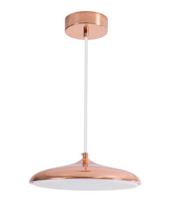 Alternative view of GLOBOSTAR® BARON 61253 Μοντέρνο Κρεμαστό Φωτιστικό Οροφής LED 12W 1440lm 120° AC 220-240V IP20 Ρυθμιζόμενο Λευκό CCT με On/Off 2700K/4500K/6000K - Lumileds SMD Chip - Ροζ Χρυσό - Μ25 x Π25 x Υ8cm - 3 Χρόνια Εγγύηση