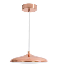 GLOBOSTAR® BARON 61253 Μοντέρνο Κρεμαστό Φωτιστικό Οροφής LED 12W 1440lm 120° AC 220-240V IP20 Ρυθμιζόμενο Λευκό CCT με On/Off 2700K/4500K/6000K - Lumileds SMD Chip - Ροζ Χρυσό - Μ25 x Π25 x Υ8cm - 3 Χρόνια Εγγύηση 15 61253 3