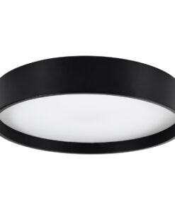 GloboStar® NARNIA 61257 Πλαφονιέρα Οροφής LED CCT 75W 8625lm 120° AC 220-240V - Εναλλαγή Φωτισμού μέσω Τηλεχειριστηρίου All In One Ψυχρό 6000k+Φυσικό 4500k+Θερμό 2700k Dimmable Φ45 x Υ8cm - Μαύρο - 3 Years Warranty 15 61257 3