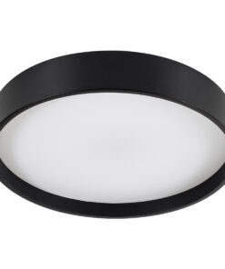 GloboStar® NARNIA 61257 Πλαφονιέρα Οροφής LED CCT 75W 8625lm 120° AC 220-240V - Εναλλαγή Φωτισμού μέσω Τηλεχειριστηρίου All In One Ψυχρό 6000k+Φυσικό 4500k+Θερμό 2700k Dimmable Φ45 x Υ8cm - Μαύρο - 3 Years Warranty 16 61257 4