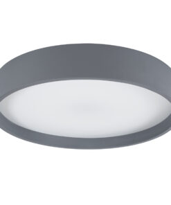 Alternative view of GloboStar® NARNIA 61258 Πλαφονιέρα Οροφής LED CCT 75W 8625lm 120° AC 220-240V - Εναλλαγή Φωτισμού μέσω Τηλεχειριστηρίου All In One Ψυχρό 6000k+Φυσικό 4500k+Θερμό 2700k Dimmable Φ45 x Υ8cm - Γκρι Ανθρακί - 3 Years Warranty