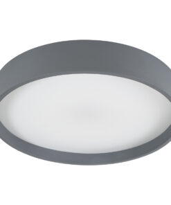GloboStar® NARNIA 61258 Πλαφονιέρα Οροφής LED CCT 75W 8625lm 120° AC 220-240V - Εναλλαγή Φωτισμού μέσω Τηλεχειριστηρίου All In One Ψυχρό 6000k+Φυσικό 4500k+Θερμό 2700k Dimmable Φ45 x Υ8cm - Γκρι Ανθρακί - 3 Years Warranty 16 61258 4