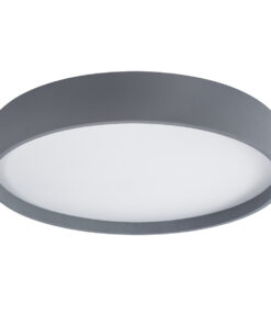 Alternative view of GloboStar® NARNIA 61260 Πλαφονιέρα Οροφής LED CCT 100W 11500lm 120° AC 220-240V - Εναλλαγή Φωτισμού μέσω Τηλεχειριστηρίου All In One Ψυχρό 6000k+Φυσικό 4500k+Θερμό 2700k Dimmable Φ60 x Υ10cm - Γκρι Ανθρακί - 3 Years Warranty
