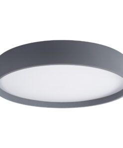 GloboStar® NARNIA 61260 Πλαφονιέρα Οροφής LED CCT 100W 11500lm 120° AC 220-240V - Εναλλαγή Φωτισμού μέσω Τηλεχειριστηρίου All In One Ψυχρό 6000k+Φυσικό 4500k+Θερμό 2700k Dimmable Φ60 x Υ10cm - Γκρι Ανθρακί - 3 Years Warranty 15 61260 3