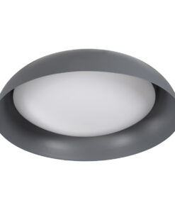 GloboStar® ANATOLIA 61265 Πλαφονιέρα Οροφής LED CCT 75W 8625lm 120° AC 220-240V - Εναλλαγή Φωτισμού μέσω Τηλεχειριστηρίου All In One Ψυχρό 6000k+Φυσικό 4500k+Θερμό 2700k Dimmable Φ60cm - Γκρι Ανθρακί - 3 Years Warranty 16 61265 4