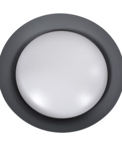 GloboStar® ANATOLIA 61265 Πλαφονιέρα Οροφής LED CCT 75W 8625lm 120° AC 220-240V - Εναλλαγή Φωτισμού μέσω Τηλεχειριστηρίου All In One Ψυχρό 6000k+Φυσικό 4500k+Θερμό 2700k Dimmable Φ60cm - Γκρι Ανθρακί - 3 Years Warranty 18 61265 6