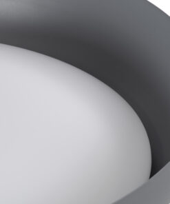 GloboStar® ANATOLIA 61265 Πλαφονιέρα Οροφής LED CCT 75W 8625lm 120° AC 220-240V - Εναλλαγή Φωτισμού μέσω Τηλεχειριστηρίου All In One Ψυχρό 6000k+Φυσικό 4500k+Θερμό 2700k Dimmable Φ60cm - Γκρι Ανθρακί - 3 Years Warranty 19 61265 7