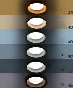 GLOBOSTAR® ANATOLIA 61267 Μοντέρνο Κρεμαστό Φωτιστικό Οροφής LED 60W 6900lm 120° AC 220-240V IP20 Ρυθμιζόμενο Λευκό CCT με Χειριστήριο από 2700K έως 6000K Dimmable - Lumileds SMD Chip - Μαύρο - Μ43 x Π43 x Υ11cm - 3 Χρόνια Εγγύηση 22 61267 10