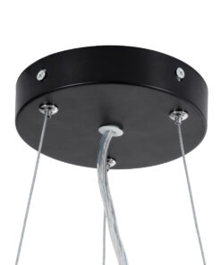 GLOBOSTAR® ANATOLIA 61267 Μοντέρνο Κρεμαστό Φωτιστικό Οροφής LED 60W 6900lm 120° AC 220-240V IP20 Ρυθμιζόμενο Λευκό CCT με Χειριστήριο από 2700K έως 6000K Dimmable - Lumileds SMD Chip - Μαύρο - Μ43 x Π43 x Υ11cm - 3 Χρόνια Εγγύηση 18 61267 6