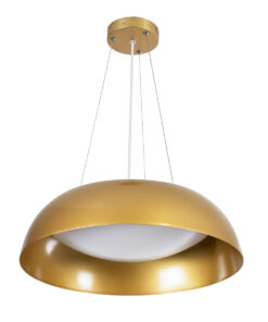 Alternative view of GLOBOSTAR® ANATOLIA 61268 Μοντέρνο Κρεμαστό Φωτιστικό Οροφής LED 60W 6900lm 120° AC 220-240V IP20 Ρυθμιζόμενο Λευκό CCT με Χειριστήριο από 2700K έως 6000K Dimmable - Lumileds SMD Chip - Χρυσό - Μ43 x Π43 x Υ11cm - 3 Χρόνια Εγγύηση