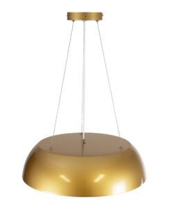 GLOBOSTAR® ANATOLIA 61268 Μοντέρνο Κρεμαστό Φωτιστικό Οροφής LED 60W 6900lm 120° AC 220-240V IP20 Ρυθμιζόμενο Λευκό CCT με Χειριστήριο από 2700K έως 6000K Dimmable - Lumileds SMD Chip - Χρυσό - Μ43 x Π43 x Υ11cm - 3 Χρόνια Εγγύηση 17 61268 4