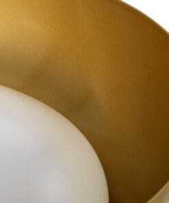 GLOBOSTAR® ANATOLIA 61268 Μοντέρνο Κρεμαστό Φωτιστικό Οροφής LED 60W 6900lm 120° AC 220-240V IP20 Ρυθμιζόμενο Λευκό CCT με Χειριστήριο από 2700K έως 6000K Dimmable - Lumileds SMD Chip - Χρυσό - Μ43 x Π43 x Υ11cm - 3 Χρόνια Εγγύηση 18 61268 5