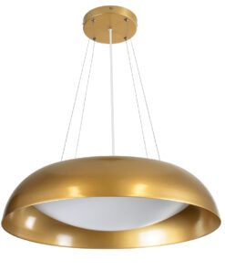 Alternative view of GLOBOSTAR® ANATOLIA 61270 Μοντέρνο Κρεμαστό Φωτιστικό Οροφής LED 75W 8625lm 120° AC 220-240V IP20 Ρυθμιζόμενο Λευκό CCT με Χειριστήριο από 2700K έως 6000K Dimmable - Lumileds SMD Chip - Χρυσό - Μ60 x Π60 x Υ12.5cm - 3 Χρόνια Εγγύηση