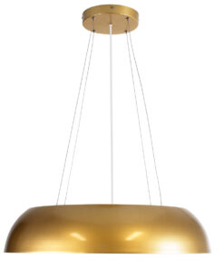 GLOBOSTAR® ANATOLIA 61270 Μοντέρνο Κρεμαστό Φωτιστικό Οροφής LED 75W 8625lm 120° AC 220-240V IP20 Ρυθμιζόμενο Λευκό CCT με Χειριστήριο από 2700K έως 6000K Dimmable - Lumileds SMD Chip - Χρυσό - Μ60 x Π60 x Υ12.5cm - 3 Χρόνια Εγγύηση 16 61270 3