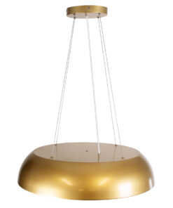 GLOBOSTAR® ANATOLIA 61270 Μοντέρνο Κρεμαστό Φωτιστικό Οροφής LED 75W 8625lm 120° AC 220-240V IP20 Ρυθμιζόμενο Λευκό CCT με Χειριστήριο από 2700K έως 6000K Dimmable - Lumileds SMD Chip - Χρυσό - Μ60 x Π60 x Υ12.5cm - 3 Χρόνια Εγγύηση 17 61270 4