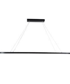 GLOBOSTAR® BOLIVAR 61271 Μοντέρνο Κρεμαστό Φωτιστικό Οροφής LED 54W 6210lm 360° AC 220-240V IP20 Ρυθμιζόμενο Λευκό CCT με Χειριστήριο από 2700K έως 6000K Dimmable - Lumileds SMD Chip - Μαύρο Ματ - Μ120 x Π30 x Υ2cm - 3 Χρόνια Εγγύηση 16 61271 4