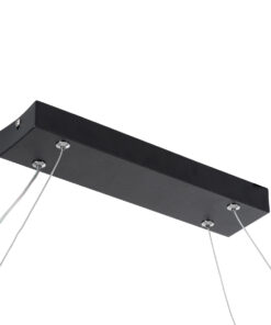 GLOBOSTAR® BOLIVAR 61271 Μοντέρνο Κρεμαστό Φωτιστικό Οροφής LED 54W 6210lm 360° AC 220-240V IP20 Ρυθμιζόμενο Λευκό CCT με Χειριστήριο από 2700K έως 6000K Dimmable - Lumileds SMD Chip - Μαύρο Ματ - Μ120 x Π30 x Υ2cm - 3 Χρόνια Εγγύηση 19 61271 7