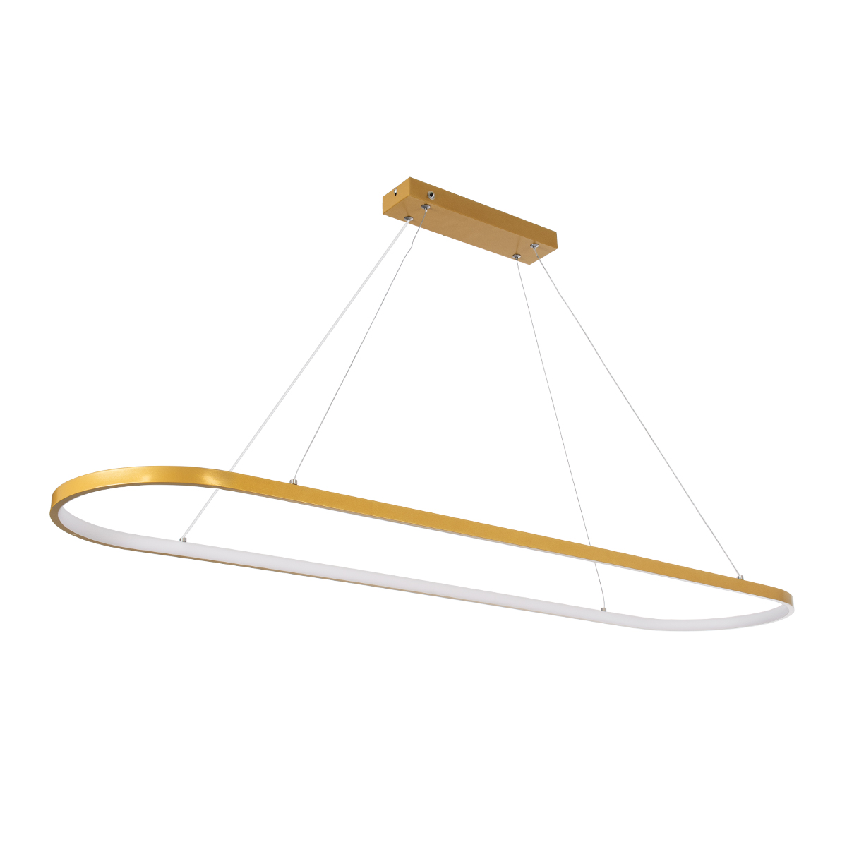 GLOBOSTAR® BOLIVAR 61274 Μοντέρνο Κρεμαστό Φωτιστικό Οροφής LED 54W 6210lm 360° AC 220-240V IP20 Ρυθμιζόμενο Λευκό CCT με Χειριστήριο από 2700K έως 6000K Dimmable - Lumileds SMD Chip - Χρυσό Βούρτσας - Μ120 x Π30 x Υ2cm - 3 Χρόνια Εγγύηση 4 GLOBOSTAR® BOLIVAR 61274 Μοντέρνο Κρεμαστό Φωτιστικό Οροφής LED 54W 6210lm 360° AC 220-240V IP20 Ρυθμιζόμενο Λευκό CCT με Χειριστήριο από 2700K έως 6000K Dimmable - Lumileds SMD Chip - Χρυσό Βούρτσας - Μ120 x Π30 x Υ2cm - 3 Χρόνια Εγγύηση - Image 2