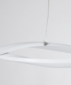 GLOBOSTAR® MORALES 61276 Μοντέρνο Κρεμαστό Φωτιστικό Οροφής LED 54W 6048lm 300° AC 220-240V IP20 Ρυθμιζόμενο Λευκό CCT με Χειριστήριο από 2700K έως 6000K Dimmable - Lumileds SMD Chip - Λευκό Ματ - Μ90 x Π14 x Υ14cm - 3 Χρόνια Εγγύηση 16 61276 4