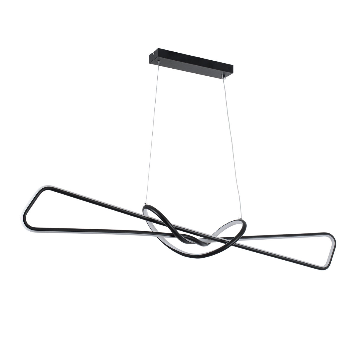 GLOBOSTAR® DOLORES 61279 Μοντέρνο Κρεμαστό Φωτιστικό Οροφής LED 105W 11760lm 300° AC 220-240V IP20 Ρυθμιζόμενο Λευκό CCT με Χειριστήριο από 2700K έως 6000K Dimmable - Lumileds SMD Chip - Μαύρο - Μ110 x Π17 x Υ17.5cm - 3 Χρόνια Εγγύηση 4 GLOBOSTAR® DOLORES 61279 Μοντέρνο Κρεμαστό Φωτιστικό Οροφής LED 105W 11760lm 300° AC 220-240V IP20 Ρυθμιζόμενο Λευκό CCT με Χειριστήριο από 2700K έως 6000K Dimmable - Lumileds SMD Chip - Μαύρο - Μ110 x Π17 x Υ17.5cm - 3 Χρόνια Εγγύηση - Image 2