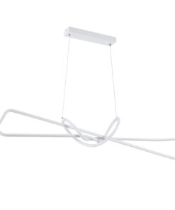 Alternative view of GLOBOSTAR® DOLORES 61280 Μοντέρνο Κρεμαστό Φωτιστικό Οροφής LED 105W 11760lm 300° AC 220-240V IP20 Ρυθμιζόμενο Λευκό CCT με Χειριστήριο από 2700K έως 6000K Dimmable - Lumileds SMD Chip - Λευκό - Μ110 x Π17 x Υ17.5cm - 3 Χρόνια Εγγύηση