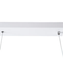 GLOBOSTAR® DOLORES 61280 Μοντέρνο Κρεμαστό Φωτιστικό Οροφής LED 105W 11760lm 300° AC 220-240V IP20 Ρυθμιζόμενο Λευκό CCT με Χειριστήριο από 2700K έως 6000K Dimmable - Lumileds SMD Chip - Λευκό - Μ110 x Π17 x Υ17.5cm - 3 Χρόνια Εγγύηση 17 61280 7