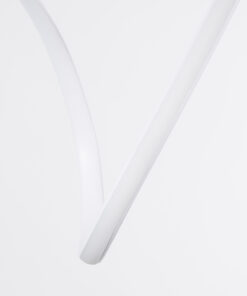 GLOBOSTAR® SPIRALE 61284 Μοντέρνο Κρεμαστό Φωτιστικό Οροφής LED 75W 8400lm 300° AC 220-240V IP20 Ρυθμιζόμενο Λευκό CCT με Χειριστήριο από 2700K έως 6000K Dimmable - Lumileds SMD Chip - Λευκό - Μ72 x Π25 x Υ30cm - 3 Χρόνια Εγγύηση 14 61284 5