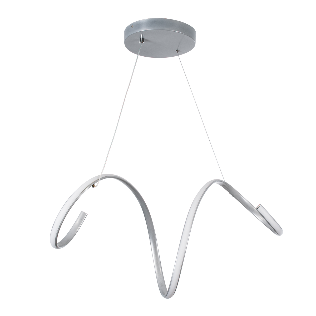 GLOBOSTAR® SPIRALE 61285 Μοντέρνο Κρεμαστό Φωτιστικό Οροφής LED 75W 8400lm 300° AC 220-240V IP20 Ρυθμιζόμενο Λευκό CCT με Χειριστήριο από 2700K έως 6000K Dimmable - Lumileds SMD Chip - Νίκελ Βούρτσας - Μ72 x Π25 x Υ30cm - 3 Χρόνια Εγγύηση 4 GLOBOSTAR® SPIRALE 61285 Μοντέρνο Κρεμαστό Φωτιστικό Οροφής LED 75W 8400lm 300° AC 220-240V IP20 Ρυθμιζόμενο Λευκό CCT με Χειριστήριο από 2700K έως 6000K Dimmable - Lumileds SMD Chip - Νίκελ Βούρτσας - Μ72 x Π25 x Υ30cm - 3 Χρόνια Εγγύηση - Image 2