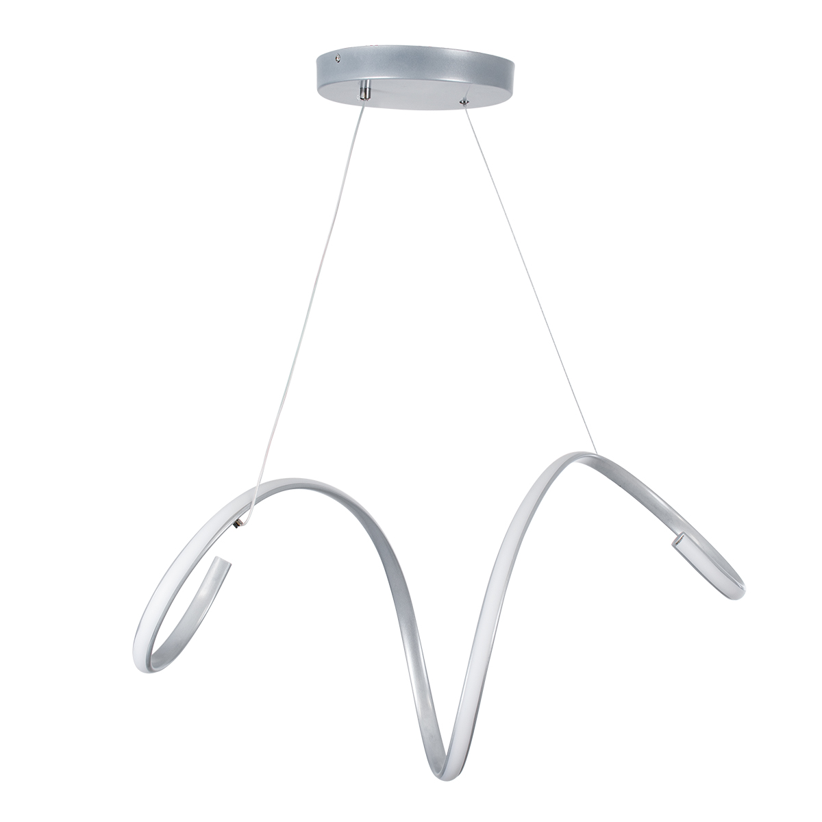 GLOBOSTAR® SPIRALE 61285 Μοντέρνο Κρεμαστό Φωτιστικό Οροφής LED 75W 8400lm 300° AC 220-240V IP20 Ρυθμιζόμενο Λευκό CCT με Χειριστήριο από 2700K έως 6000K Dimmable - Lumileds SMD Chip - Νίκελ Βούρτσας - Μ72 x Π25 x Υ30cm - 3 Χρόνια Εγγύηση 5 GLOBOSTAR® SPIRALE 61285 Μοντέρνο Κρεμαστό Φωτιστικό Οροφής LED 75W 8400lm 300° AC 220-240V IP20 Ρυθμιζόμενο Λευκό CCT με Χειριστήριο από 2700K έως 6000K Dimmable - Lumileds SMD Chip - Νίκελ Βούρτσας - Μ72 x Π25 x Υ30cm - 3 Χρόνια Εγγύηση - Image 3