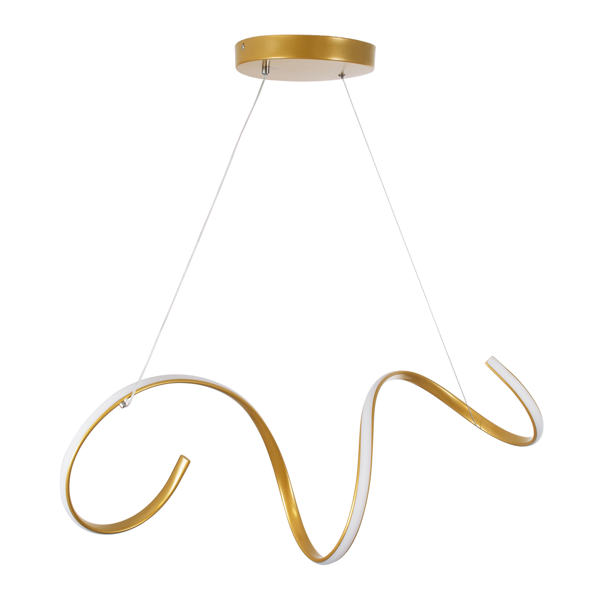 GLOBOSTAR® SPIRALE 61286 Μοντέρνο Κρεμαστό Φωτιστικό Οροφής LED 75W 8400lm 300° AC 220-240V IP20 Ρυθμιζόμενο Λευκό CCT με Χειριστήριο από 2700K έως 6000K Dimmable - Lumileds SMD Chip - Χρυσό Βούρτσας - Μ72 x Π25 x Υ30cm - 3 Χρόνια Εγγύηση 5 GLOBOSTAR® SPIRALE 61286 Μοντέρνο Κρεμαστό Φωτιστικό Οροφής LED 75W 8400lm 300° AC 220-240V IP20 Ρυθμιζόμενο Λευκό CCT με Χειριστήριο από 2700K έως 6000K Dimmable - Lumileds SMD Chip - Χρυσό Βούρτσας - Μ72 x Π25 x Υ30cm - 3 Χρόνια Εγγύηση - Image 3