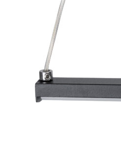 GLOBOSTAR® ROME 61294 Μοντέρνο Κρεμαστό Φωτιστικό Οροφής LED 24W 2640lm 200° AC 220-240V IP20 Ρυθμιζόμενο Λευκό CCT με On/Off 2700K/4500K/6000K - Lumileds SMD Chip - Μαύρο Ματ - Μ65.5 x Π4 x Υ33cm - 3 Χρόνια Εγγύηση 23 61294 8