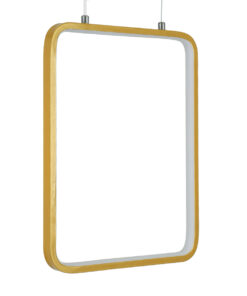 Alternative view of GLOBOSTAR® NEROBA 61305 Μοντέρνο Κρεμαστό Φωτιστικό Οροφής LED 18W 1980lm 360° AC 220-240V IP20 Ρυθμιζόμενο Λευκό CCT με On/Off 2700K/4500K/6000K - Lumileds SMD Chip - Χρυσό Βούρτσας - Μ29 x Π2 x Υ36cm - 3 Χρόνια Εγγύηση