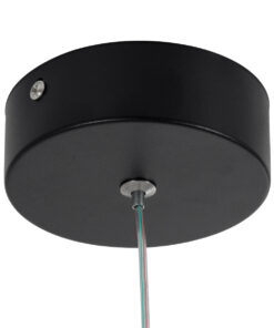 GLOBOSTAR® CEROBA 61306 Μοντέρνο Κρεμαστό Φωτιστικό Οροφής LED 12W 1320lm 360° AC 220-240V IP20 Ρυθμιζόμενο Λευκό CCT με On/Off 2700K/4500K/6000K - Lumileds SMD Chip - Μαύρο - Μ22 x Π2 x Υ22cm - 3 Χρόνια Εγγύηση 19 61306 6