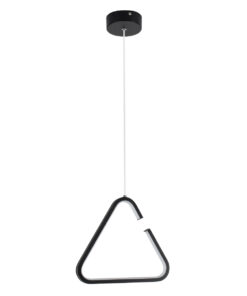 GLOBOSTAR® CEROBA 61307 Μοντέρνο Κρεμαστό Φωτιστικό Οροφής LED 12W 1320lm 360° AC 220-240V IP20 Ρυθμιζόμενο Λευκό CCT με On/Off 2700K/4500K/6000K - Lumileds SMD Chip - Μαύρο - Μ22 x Π2 x Υ22cm - 3 Χρόνια Εγγύηση 16 61307 3