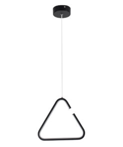 GLOBOSTAR® CEROBA 61307 Μοντέρνο Κρεμαστό Φωτιστικό Οροφής LED 12W 1320lm 360° AC 220-240V IP20 Ρυθμιζόμενο Λευκό CCT με On/Off 2700K/4500K/6000K - Lumileds SMD Chip - Μαύρο - Μ22 x Π2 x Υ22cm - 3 Χρόνια Εγγύηση 17 61307 4