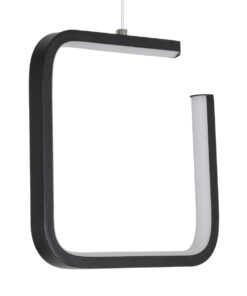 Alternative view of GLOBOSTAR® CEROBA 61308 Μοντέρνο Κρεμαστό Φωτιστικό Οροφής LED 12W 1320lm 360° AC 220-240V IP20 Ρυθμιζόμενο Λευκό CCT με On/Off 2700K/4500K/6000K - Lumileds SMD Chip - Μαύρο - Μ22 x Π2 x Υ22cm - 3 Χρόνια Εγγύηση