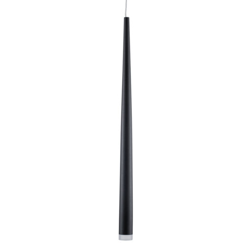 GloboStar® GLOBOSTAR® TEARS 61309 Μοντέρνο Κρεμαστό Φωτιστικό Οροφής LED 3W 330lm 180° AC 220-240V IP20 Ρυθμιζόμενο Λευκό CCT με On/Off 2700K/4500K/6000K - Lumileds SMD Chip - Μαύρο - Μ3.2 x Π3.2 x Υ51.5cm - 3 Χρόνια Εγγύηση