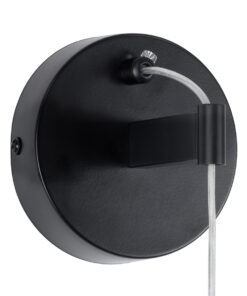 GloboStar® TEARS 61315 Φωτιστικό Τοίχου - Απλίκα Design LED CCT 3W 330lm 180° AC 220-240V - Εναλλαγή Φωτισμού μέσω Διακόπτη On/Off All In One Ψυχρό 6000k+Φυσικό 4500k+Θερμό 2700k Φ3.2 x Υ51.5cm - Μαύρο - 3 Years Warranty 23 61315 10