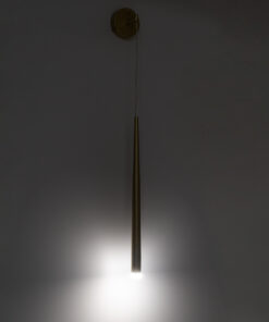 GloboStar® TEARS 61315 Φωτιστικό Τοίχου - Απλίκα Design LED CCT 3W 330lm 180° AC 220-240V - Εναλλαγή Φωτισμού μέσω Διακόπτη On/Off All In One Ψυχρό 6000k+Φυσικό 4500k+Θερμό 2700k Φ3.2 x Υ51.5cm - Μαύρο - 3 Years Warranty 25 61315 12