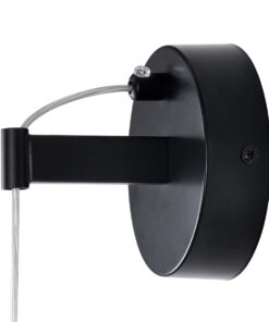 GloboStar® TEARS 61315 Φωτιστικό Τοίχου - Απλίκα Design LED CCT 3W 330lm 180° AC 220-240V - Εναλλαγή Φωτισμού μέσω Διακόπτη On/Off All In One Ψυχρό 6000k+Φυσικό 4500k+Θερμό 2700k Φ3.2 x Υ51.5cm - Μαύρο - 3 Years Warranty 22 61315 9