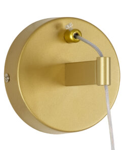 GloboStar® TEARS 61316 Φωτιστικό Τοίχου - Απλίκα Design LED CCT 3W 330lm 180° AC 220-240V - Εναλλαγή Φωτισμού μέσω Διακόπτη On/Off All In One Ψυχρό 6000k+Φυσικό 4500k+Θερμό 2700k Φ3.2 x Υ51.5cm - Χρυσό Βούρτσας - 3 Years Warranty 23 61316 10