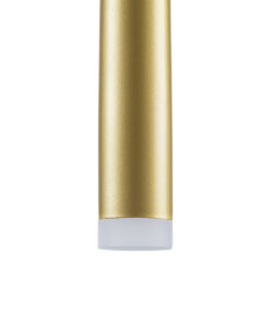 GloboStar® TEARS 61316 Φωτιστικό Τοίχου - Απλίκα Design LED CCT 3W 330lm 180° AC 220-240V - Εναλλαγή Φωτισμού μέσω Διακόπτη On/Off All In One Ψυχρό 6000k+Φυσικό 4500k+Θερμό 2700k Φ3.2 x Υ51.5cm - Χρυσό Βούρτσας - 3 Years Warranty 21 61316 8