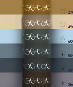 GLOBOSTAR® CIRCOLARE 61320 Μοντέρνο Κρεμαστό Φωτιστικό Οροφής LED 75W 8400lm 360° AC 220-240V IP20 Ρυθμιζόμενο Λευκό CCT με Χειριστήριο από 2700K έως 6000K Dimmable - Lumileds SMD Chip - Λευκό - Μ120 x Π25 x Υ25cm - 3 Χρόνια Εγγύηση 26 61320 13