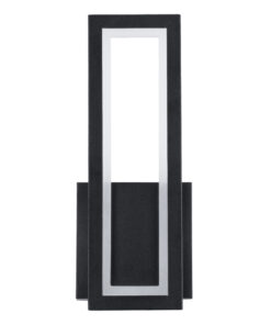 GLOBOSTAR® TIARA 61327 Μοντέρνο Φωτιστικό Τοίχου - Απλίκα LED 12W 1440lm 300° AC 220-240V IP20 Ρυθμιζόμενο Λευκό CCT με On/Off 2700K/4500K/6000K - Lumileds SMD Chip - Μαύρο Ματ - Μ12.5 x Π4 x Υ32cm - 3 Χρόνια Εγγύηση 14 61327 3