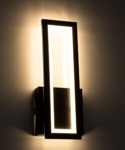 GLOBOSTAR® TIARA 61327 Μοντέρνο Φωτιστικό Τοίχου - Απλίκα LED 12W 1440lm 300° AC 220-240V IP20 Ρυθμιζόμενο Λευκό CCT με On/Off 2700K/4500K/6000K - Lumileds SMD Chip - Μαύρο Ματ - Μ12.5 x Π4 x Υ32cm - 3 Χρόνια Εγγύηση 17 61327 6