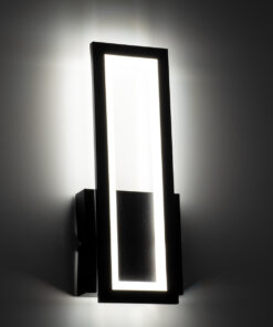 GLOBOSTAR® TIARA 61327 Μοντέρνο Φωτιστικό Τοίχου - Απλίκα LED 12W 1440lm 300° AC 220-240V IP20 Ρυθμιζόμενο Λευκό CCT με On/Off 2700K/4500K/6000K - Lumileds SMD Chip - Μαύρο Ματ - Μ12.5 x Π4 x Υ32cm - 3 Χρόνια Εγγύηση 18 61327 7