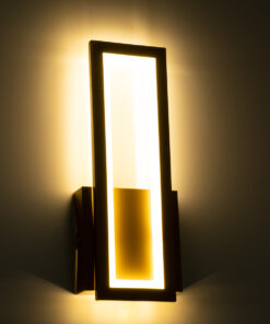 GloboStar® TIARA 61328 Φωτιστικό Τοίχου - Απλίκα Design LED CCT 12W 1440lm 360° AC 220-240V - Εναλλαγή Φωτισμού μέσω Διακόπτη On/Off All In One Ψυχρό 6000k+Φυσικό 4500k+Θερμό 2700k Μ12.5 x Π4 x Υ32cm - Χρυσό - 3 Years Warranty 17 61328 6