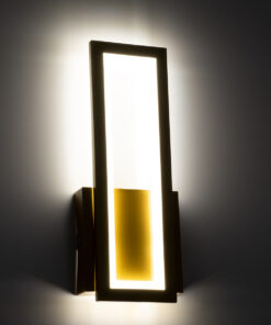 GloboStar® TIARA 61328 Φωτιστικό Τοίχου - Απλίκα Design LED CCT 12W 1440lm 360° AC 220-240V - Εναλλαγή Φωτισμού μέσω Διακόπτη On/Off All In One Ψυχρό 6000k+Φυσικό 4500k+Θερμό 2700k Μ12.5 x Π4 x Υ32cm - Χρυσό - 3 Years Warranty 18 61328 7